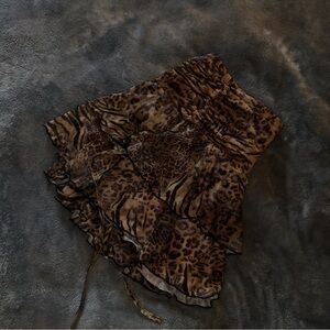 Leopard Print Women's Skort